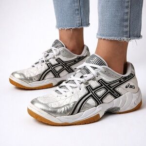 ASICS Gel Rocket White Silver Gum Sole Sneakers Women’s 7